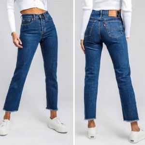 Levi’s Wedgie fit high waisted straight leg jean